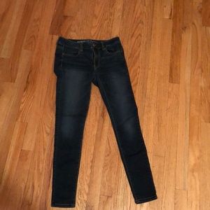 Dark wash black skinny jeggings SIZE 4